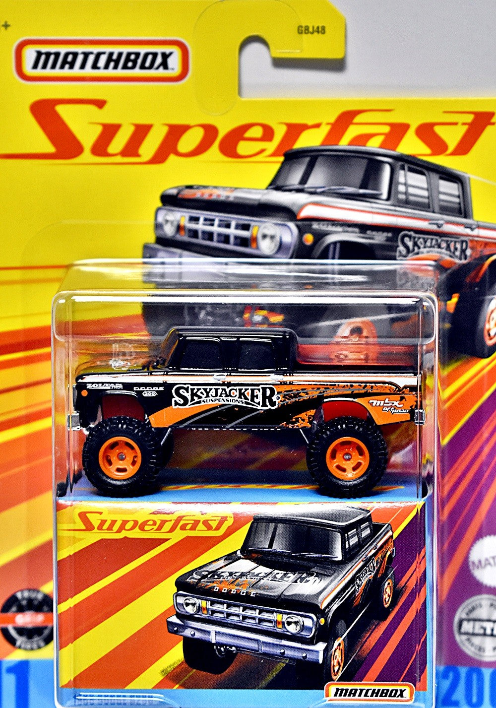 Matchbox  Superfast - 1962 Dodge D200 SkyJacker 4x4 Pickup Truck