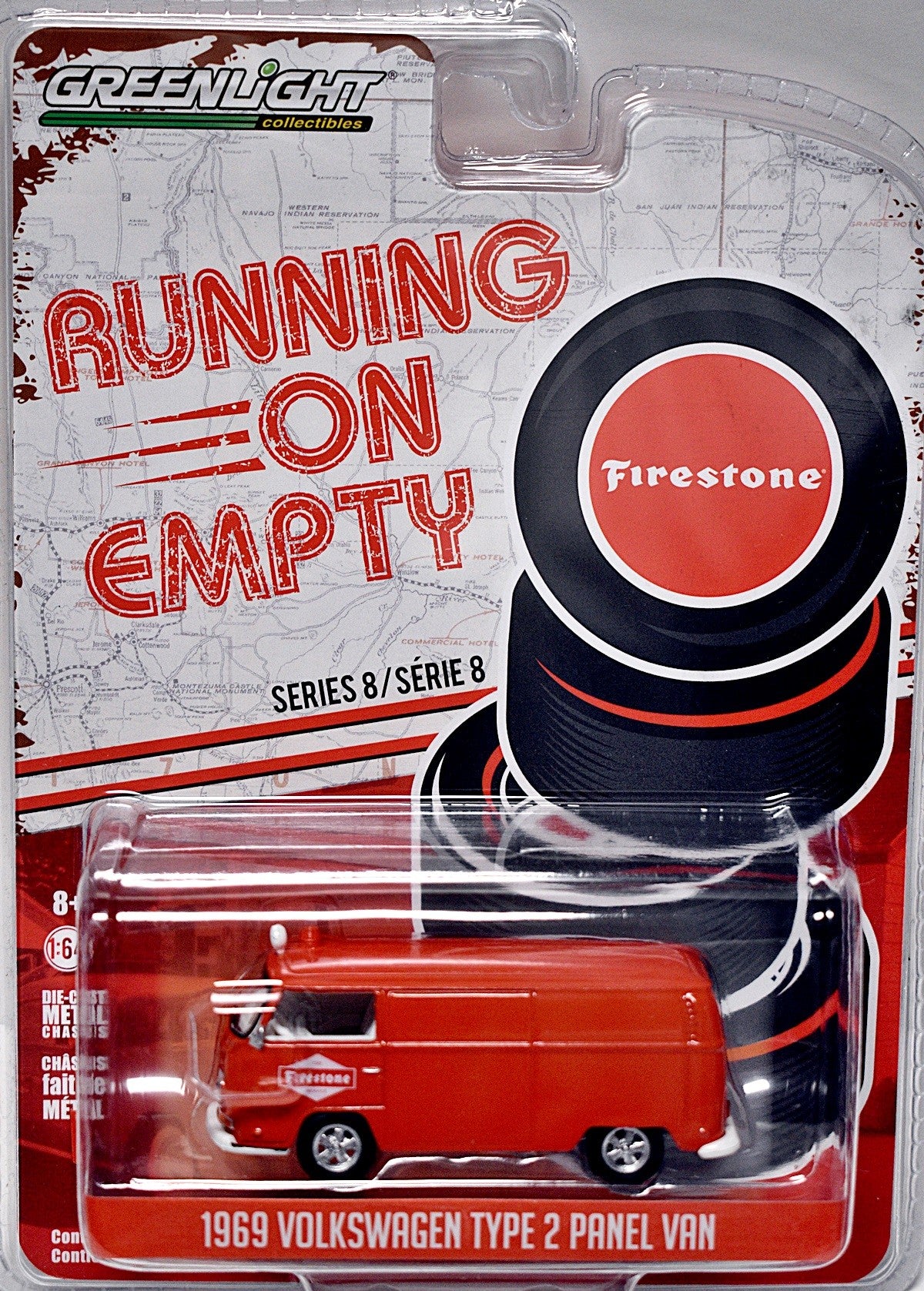 Greenlight - Running on Empty - 1969 Volkswagen Type 2 Firestone Track Panel Van