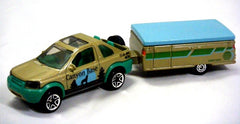 Matchbox - Land Rover Freelander Canyon Base with Pop-Up Trailer
