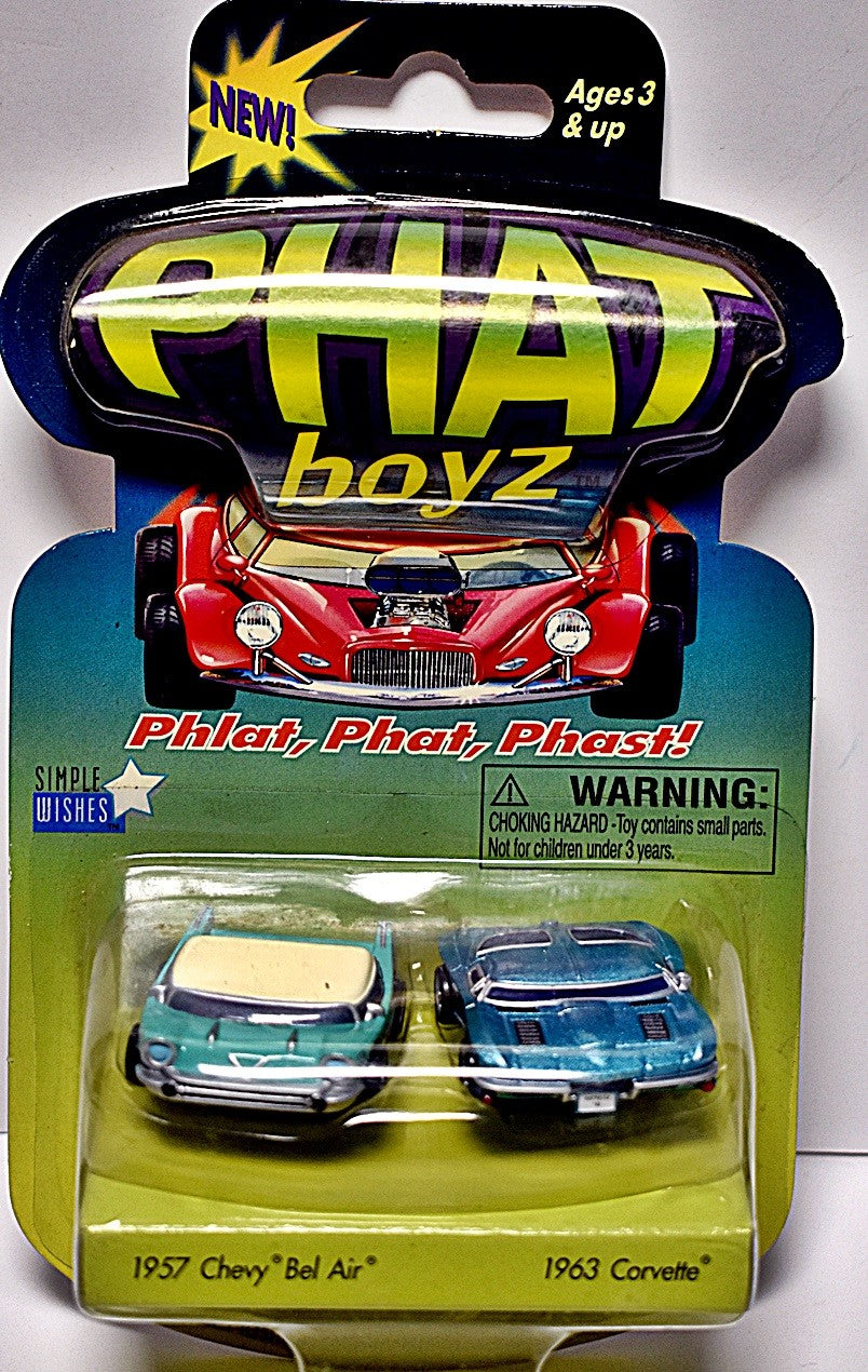 Phat boyz -  Classic Chevrolet Set - 1957 Chevy Bel Air and 1963 Chevrolet Corvette Split Window Coupe