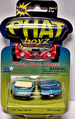 Phat boyz -  Classic Chevrolet Set - 1957 Chevy Bel Air and 1963 Chevrolet Corvette Split Window Coupe