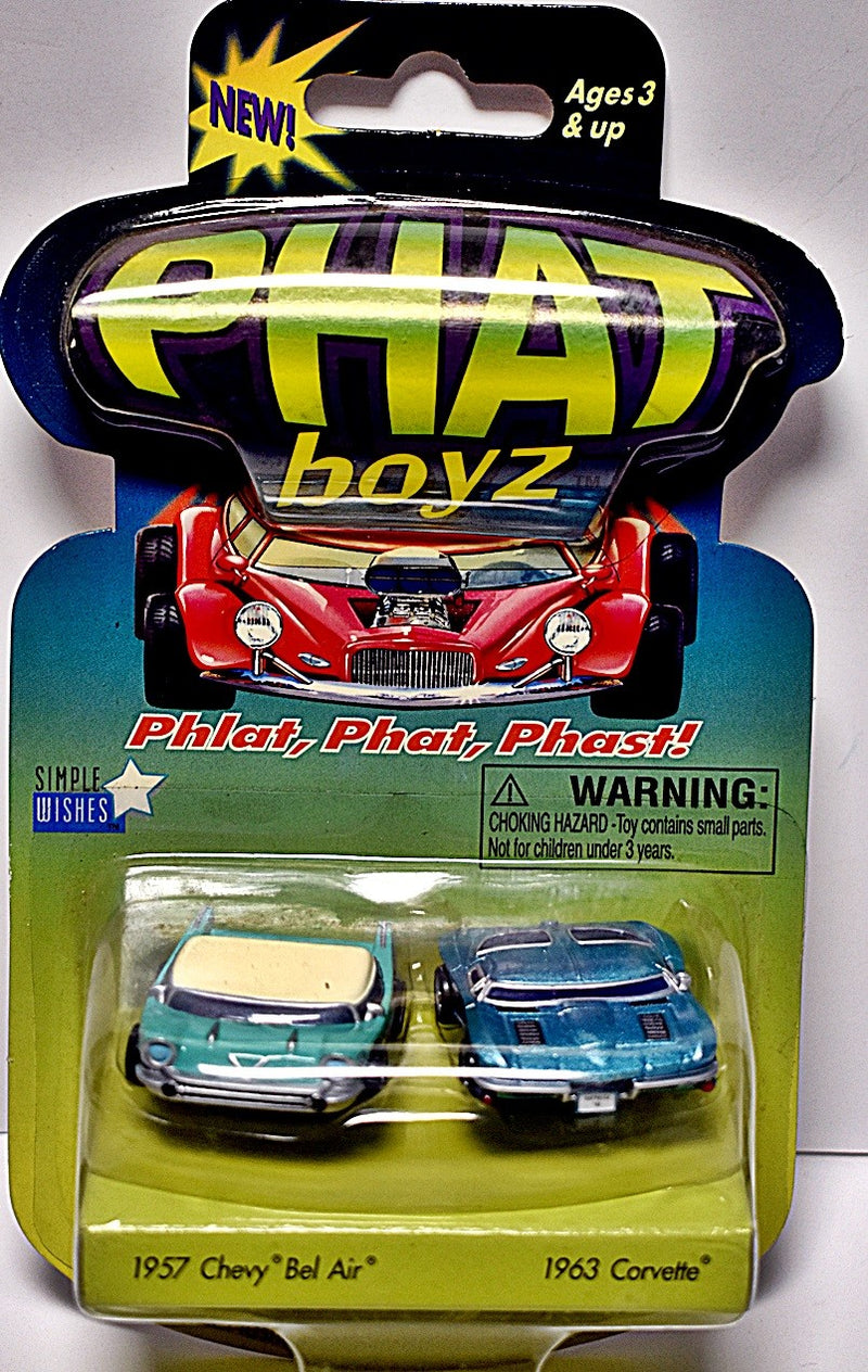 Phat boyz -  Classic Chevrolet Set - 1957 Chevy Bel Air and 1963 Chevrolet Corvette Split Window Coupe
