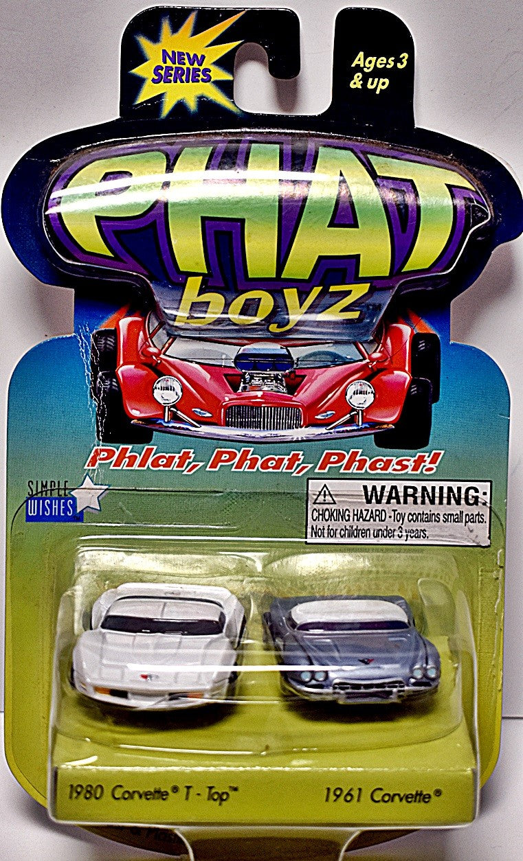 Phat boyz -  Classic Chevrolet Set - 1980 Chevy Corvette Coupe and 1961 Chevrolet Corvette  