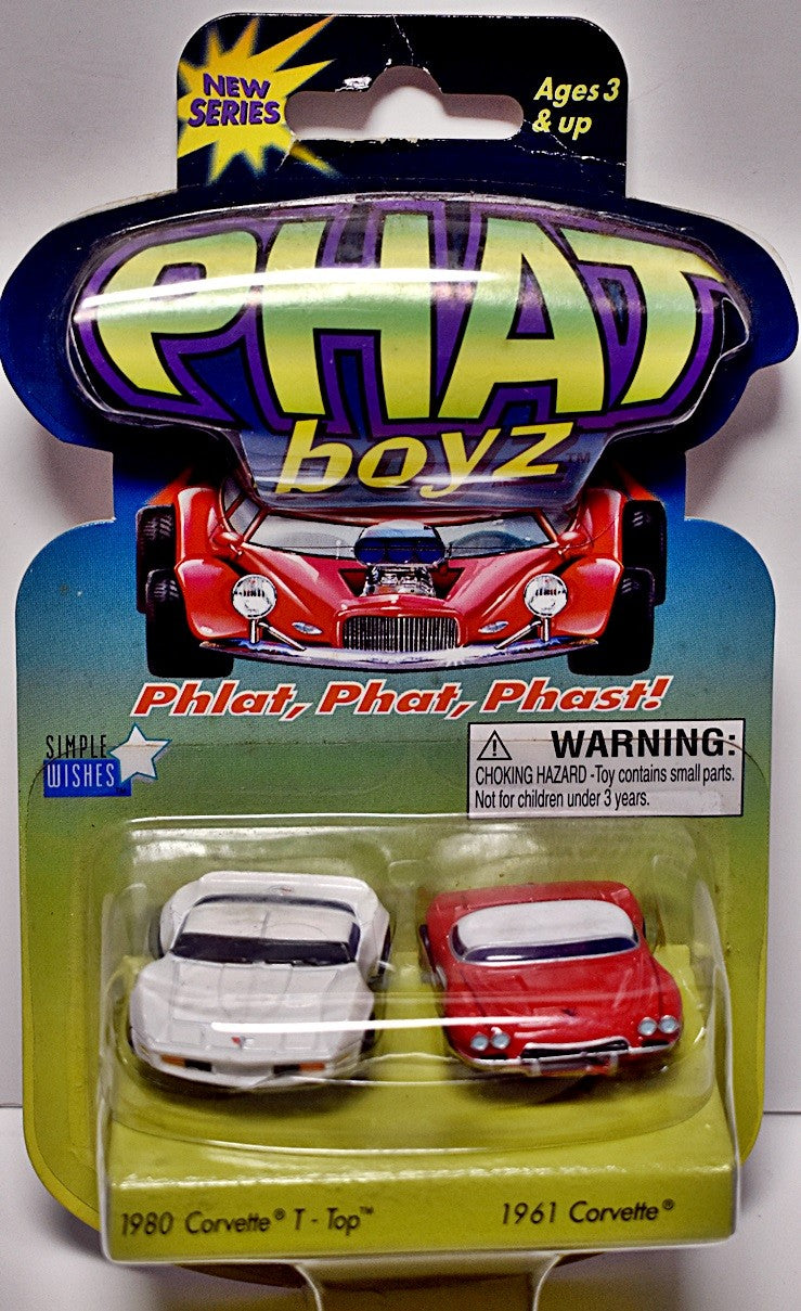 Phat boyz -  Classic Chevrolet Set - 1980 Chevy Corvette Coupe and 1961 Chevrolet Corvette