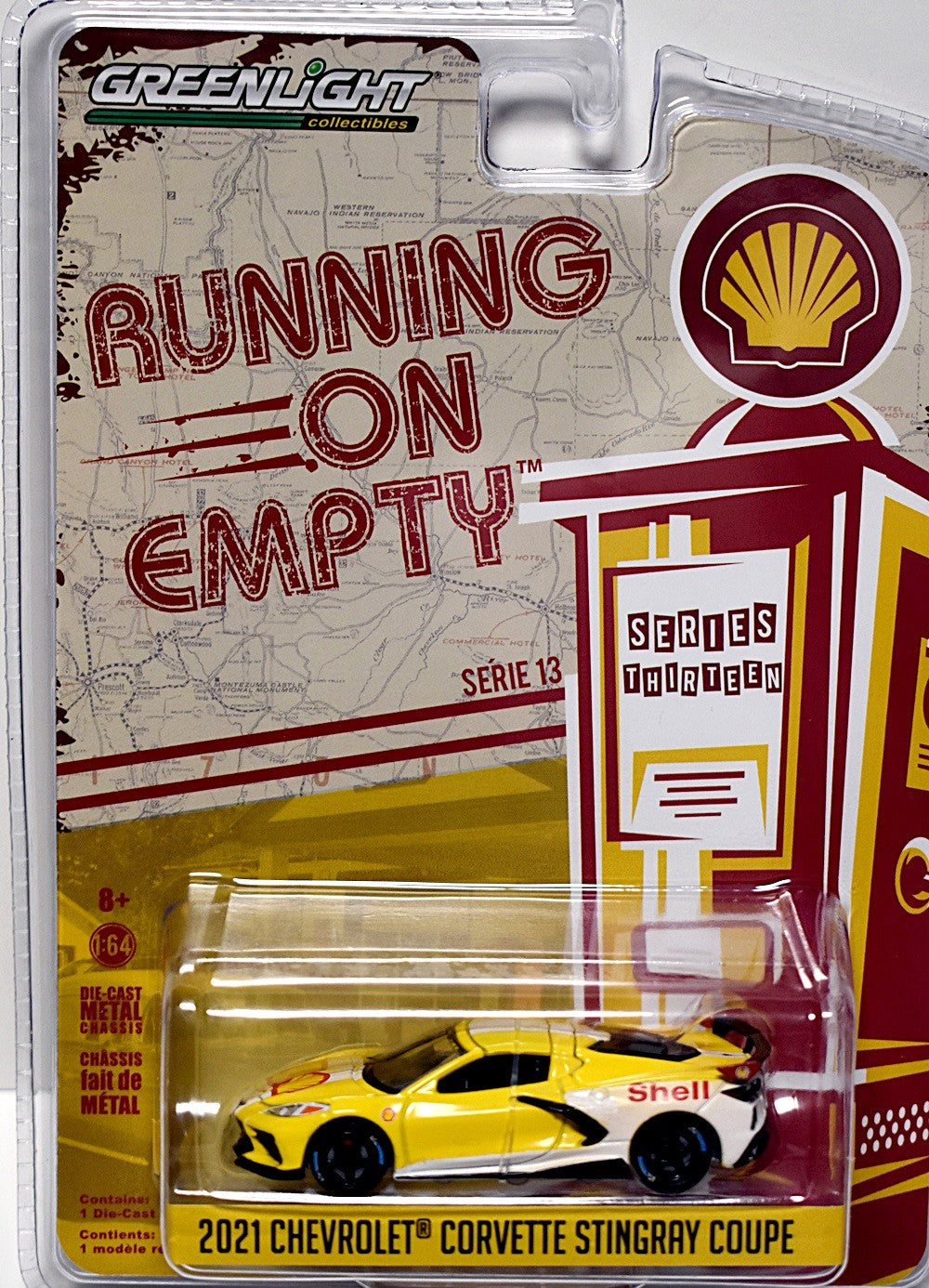 Greenlight - Running on Empty -  Shell Racing - 2021 Chevrolet C8 Corvette Coupe