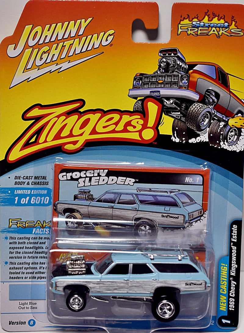 Johnny Lightning Street Freaks  Zingers - 1969 Chevrolet Kingswood Estate Station Wagon