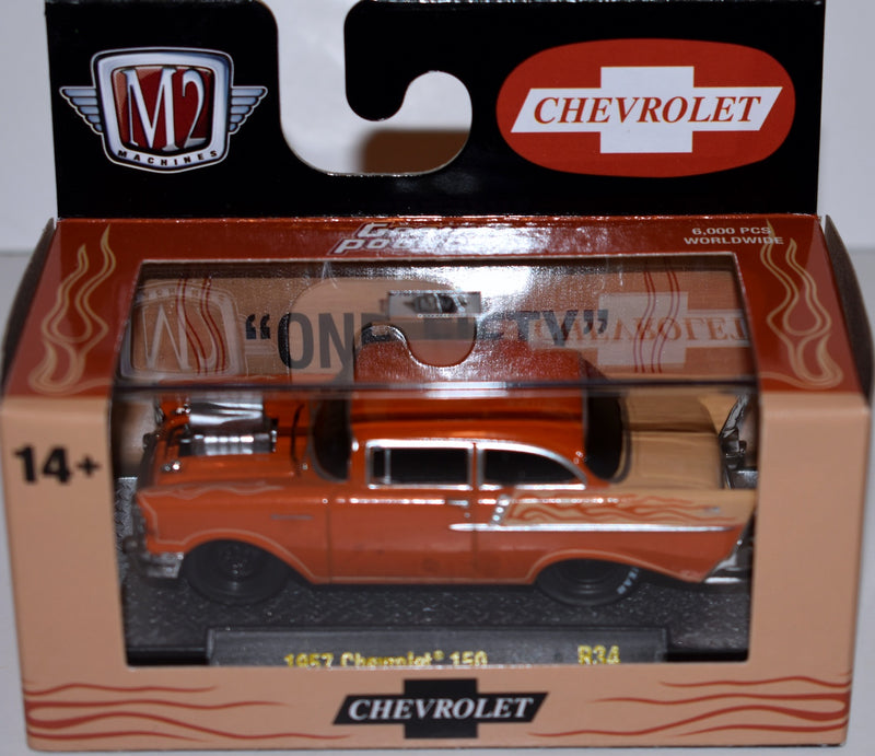 M2 Machines Ground Pounders - 1957 Chevrolet 150 2 Door Post-2