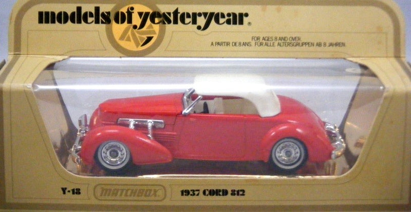 Matchbox Models of Yesteryear (Y18A-1) - 1937 Cord 812