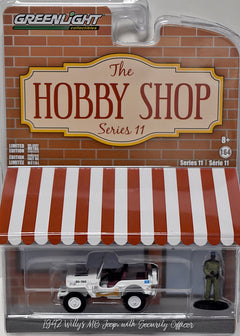 Greenlight Hobby Shop - 1942 Willys MB Jeep  w/ Security Officer