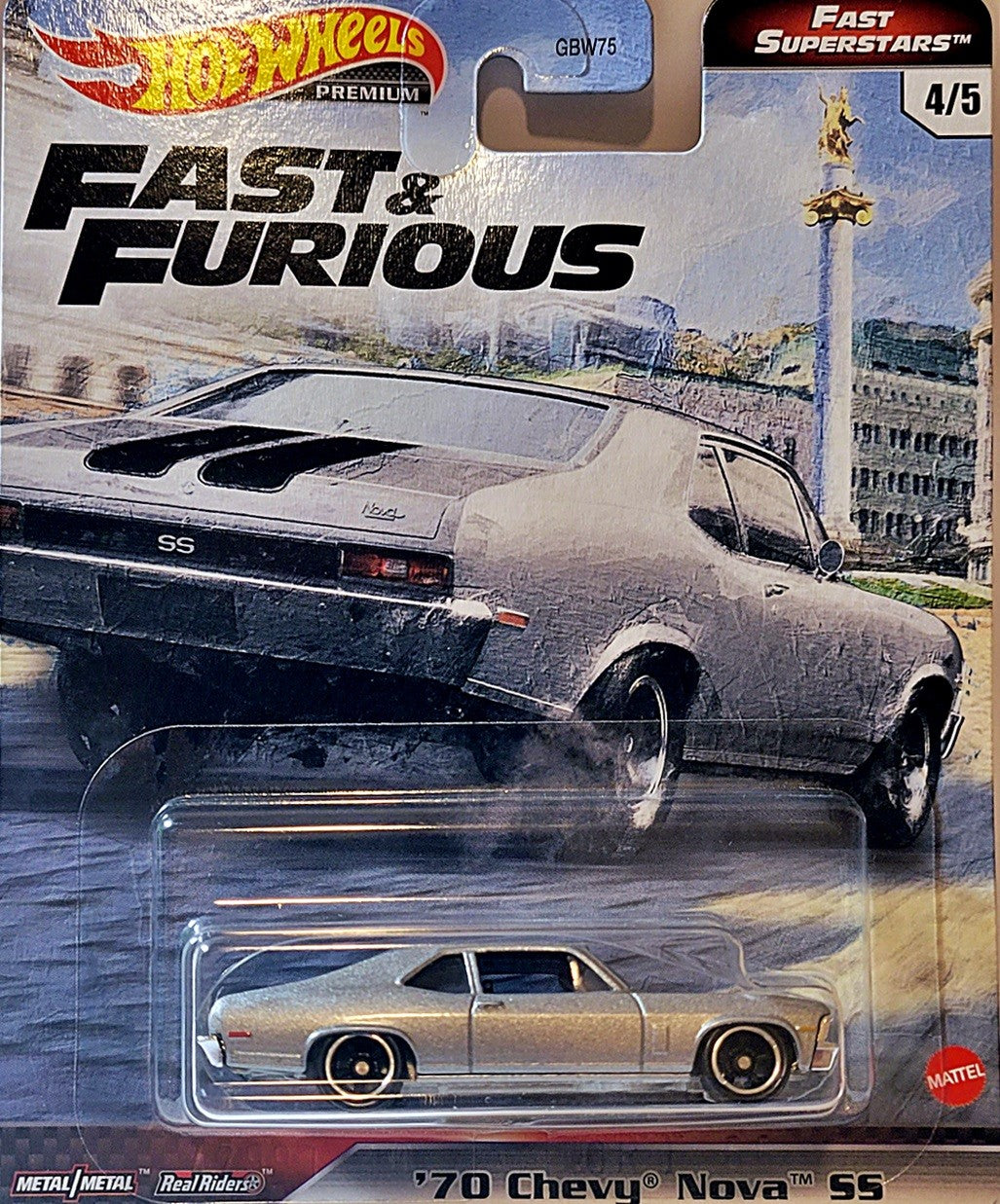 Hot Wheels Premium  Fast & Furious   1970 Chevy Nova SS