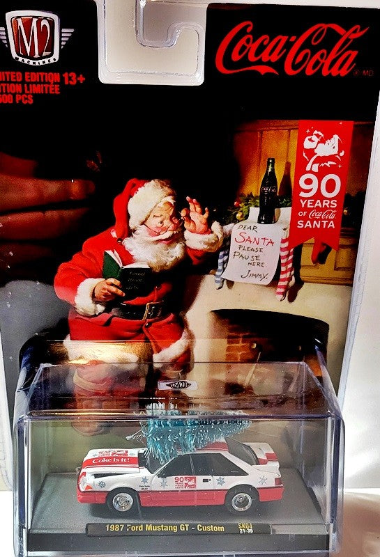 M2 Machines - Coca-Cola Christmas  - 1987 Ford Mustang GT