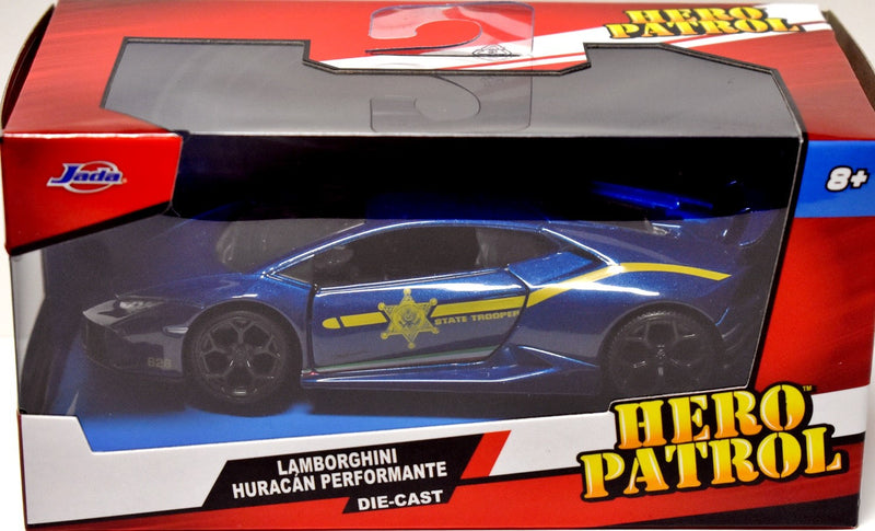 Jada Hero Patrol - Lamborghini Huracan Performante State Police Car