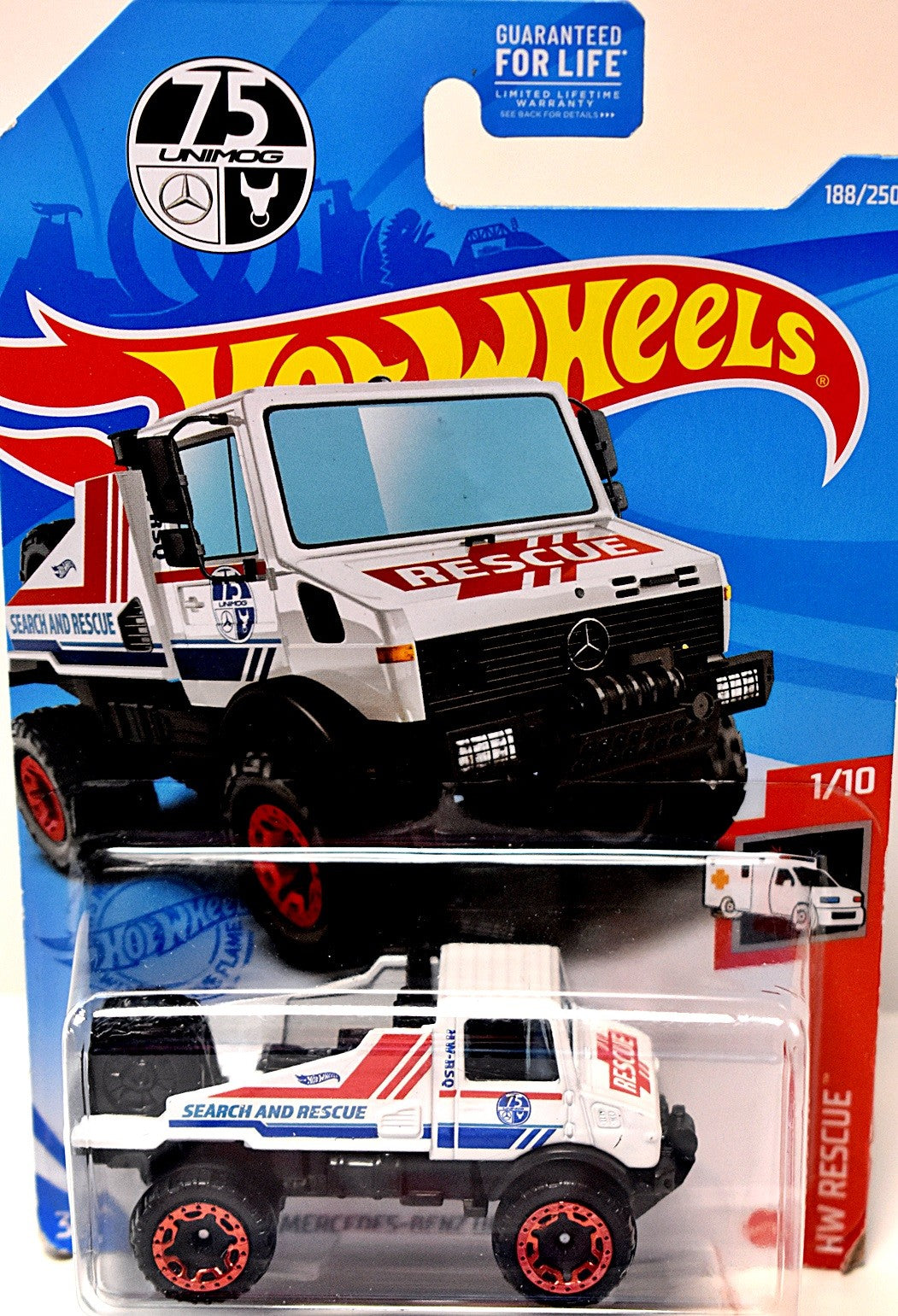 Hot Wheels - Mercedes-Benz Unimog 1300 Search and Rescue