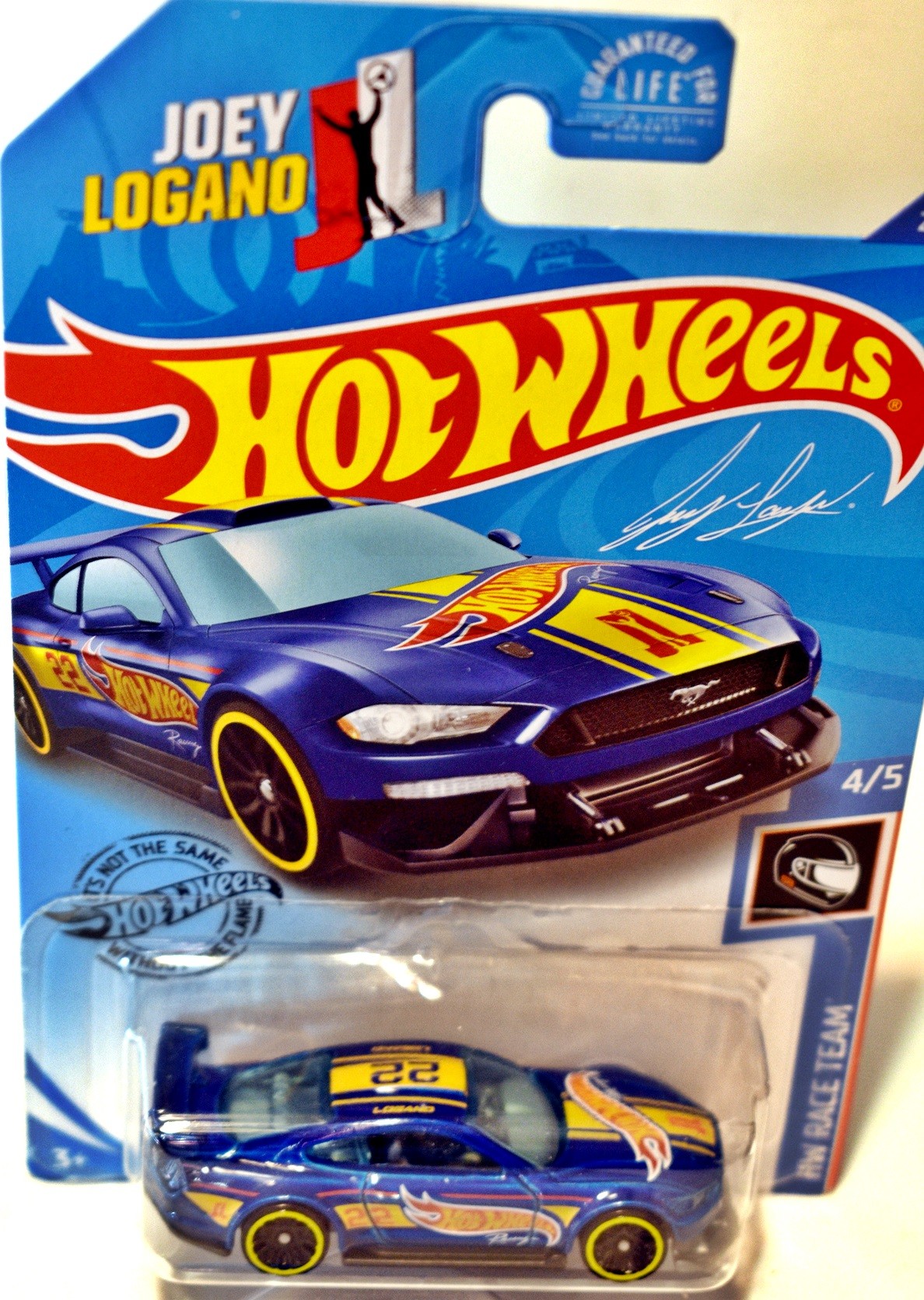 Hot Wheels -  Joey Logano HW Racing Ford Mustang Race Car