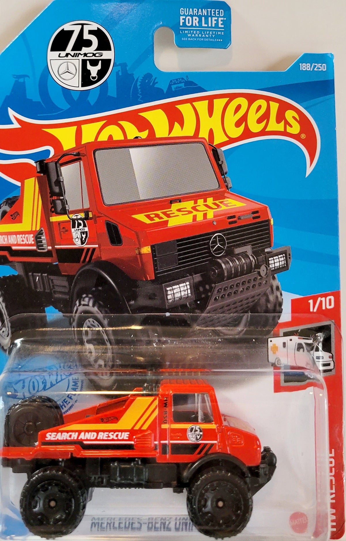 Hot Wheels - Mercedes-Benz Unimog 1300 Search and Rescue