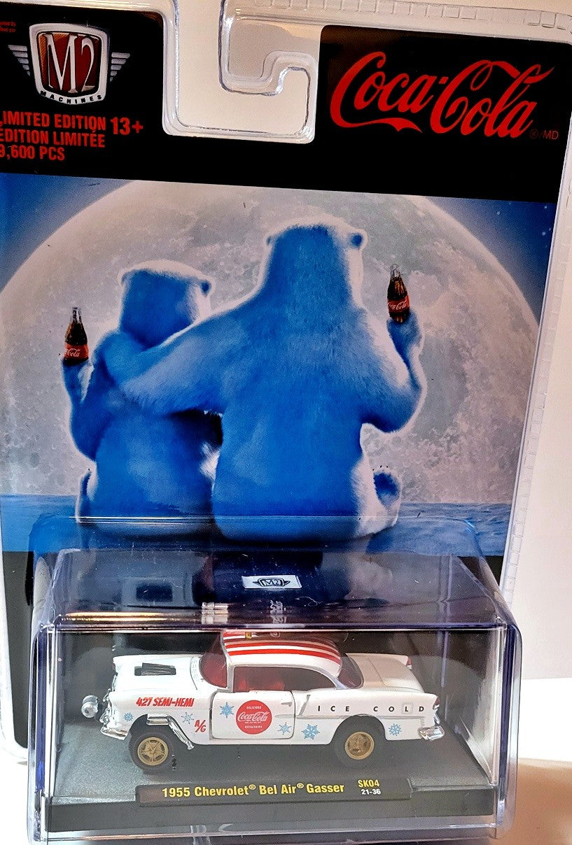 M2 Machines - Coca-Cola Holidays- 1955 Chevrolet Bel AIr Gasser