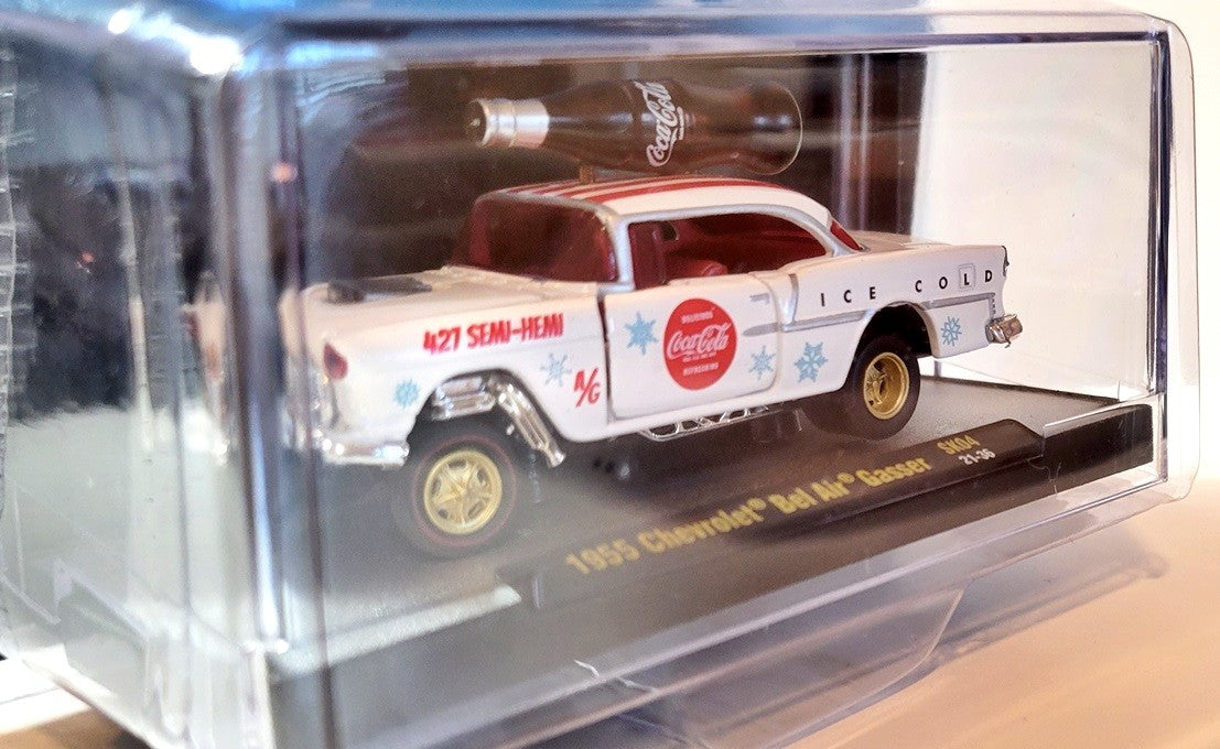 M2 Machines - Coca-Cola Holidays- 1955 Chevrolet Bel AIr Gasser