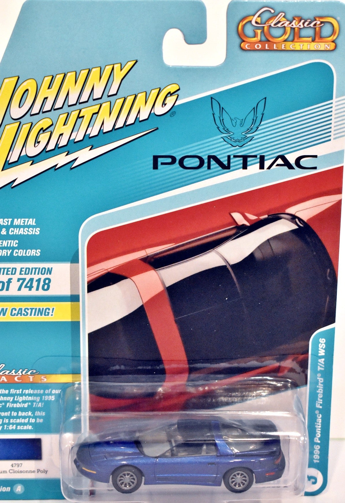 Johnny Lightning - Classic Gold - 1996 Pontiac Trans Am WS6