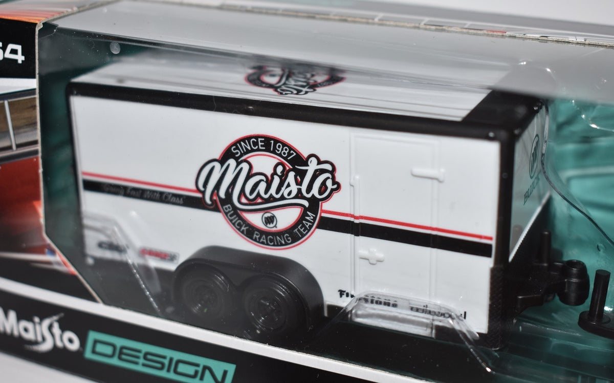 Maisto - Tow & Go - 1987 Buick  Regal T-Type  and Buick Racing Team Trailer Set