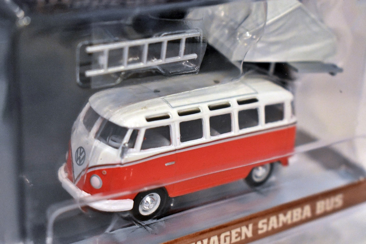 Greenlight - The Great Outdoors - 1960's VW 23 Window Samba Bus with Rooftop Tent