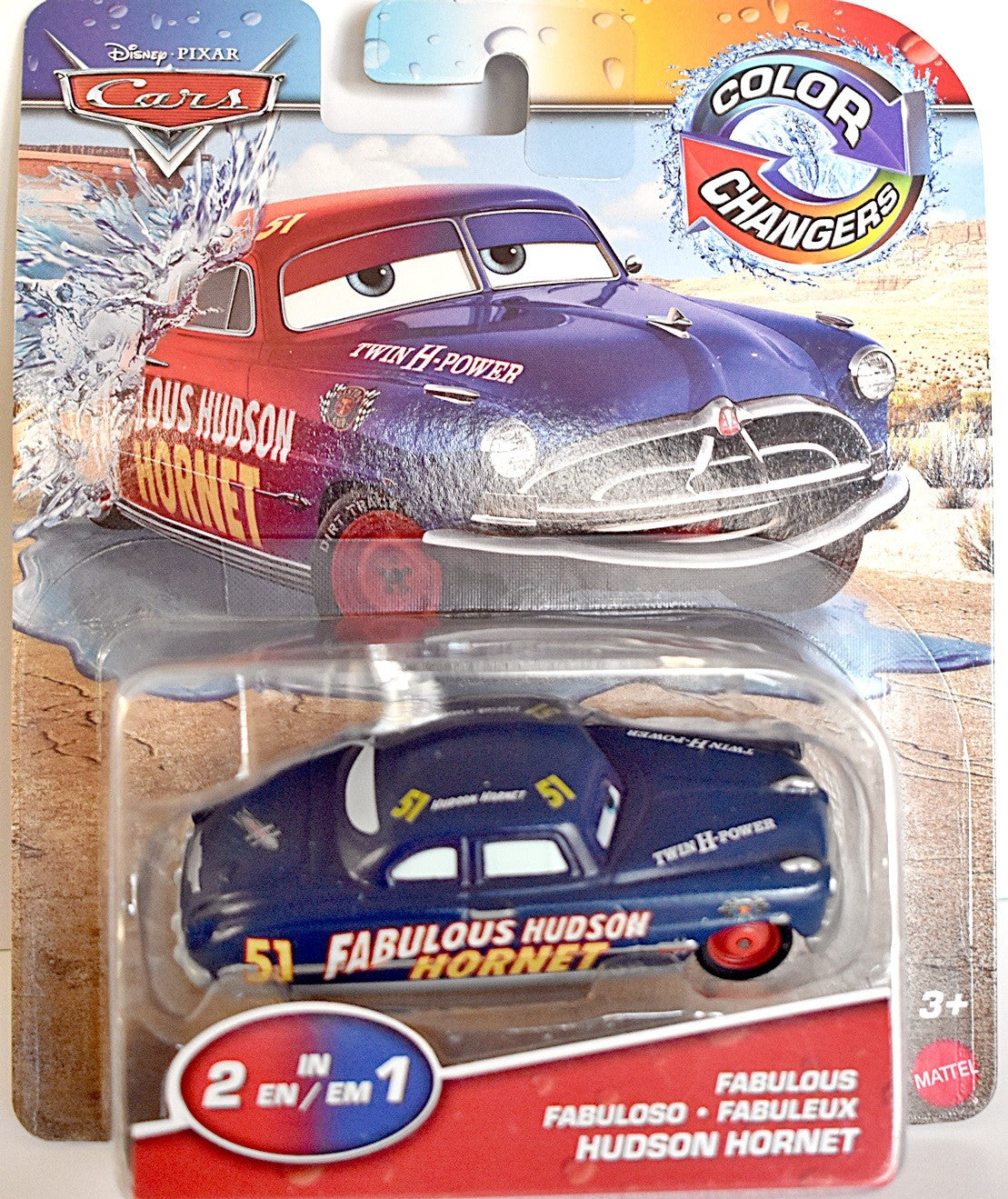 Disney Cars - Doc Hudson -  Fabulous Hudson Hornet Color Changer