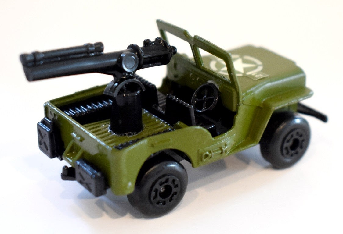 Matchbox (MB38-C-1) Military Jeep with Machine Gun