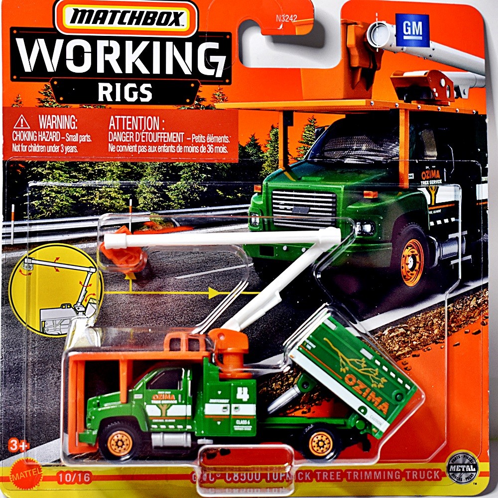 Matchbox Working Rigs - GMC C8500 TopKick Tree Trimming Truck