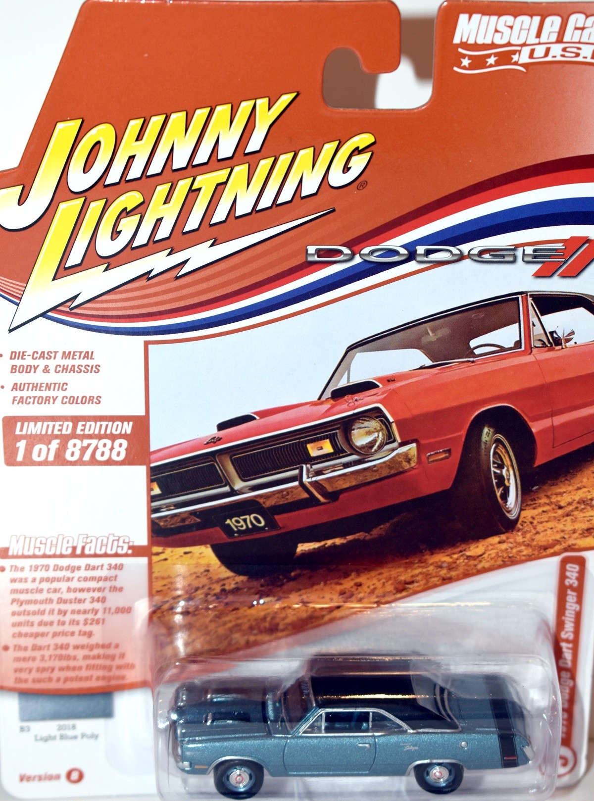 Johnny Lightning Muscle Cars USA - 1970 Dodge Dart Swinger 340