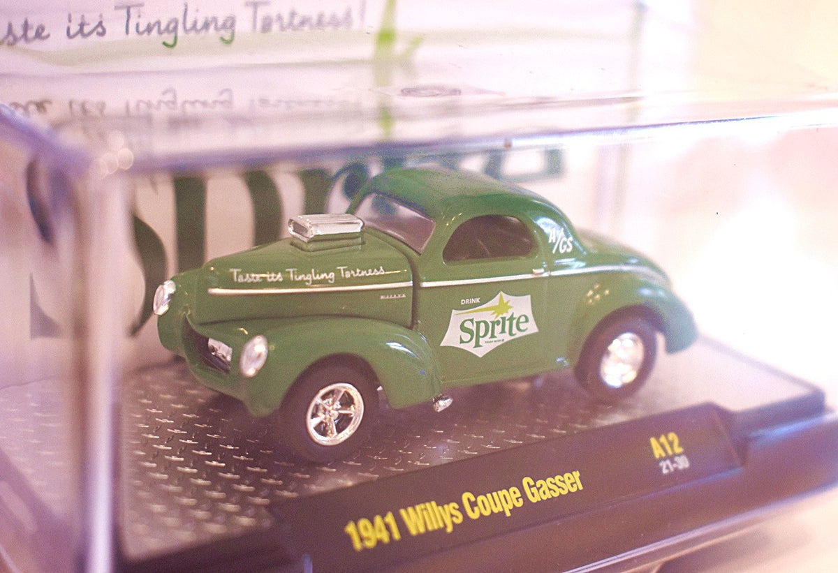 M2 Machines - Coca-Cola Series-  Sprite 41 Willys Coupe Gasser