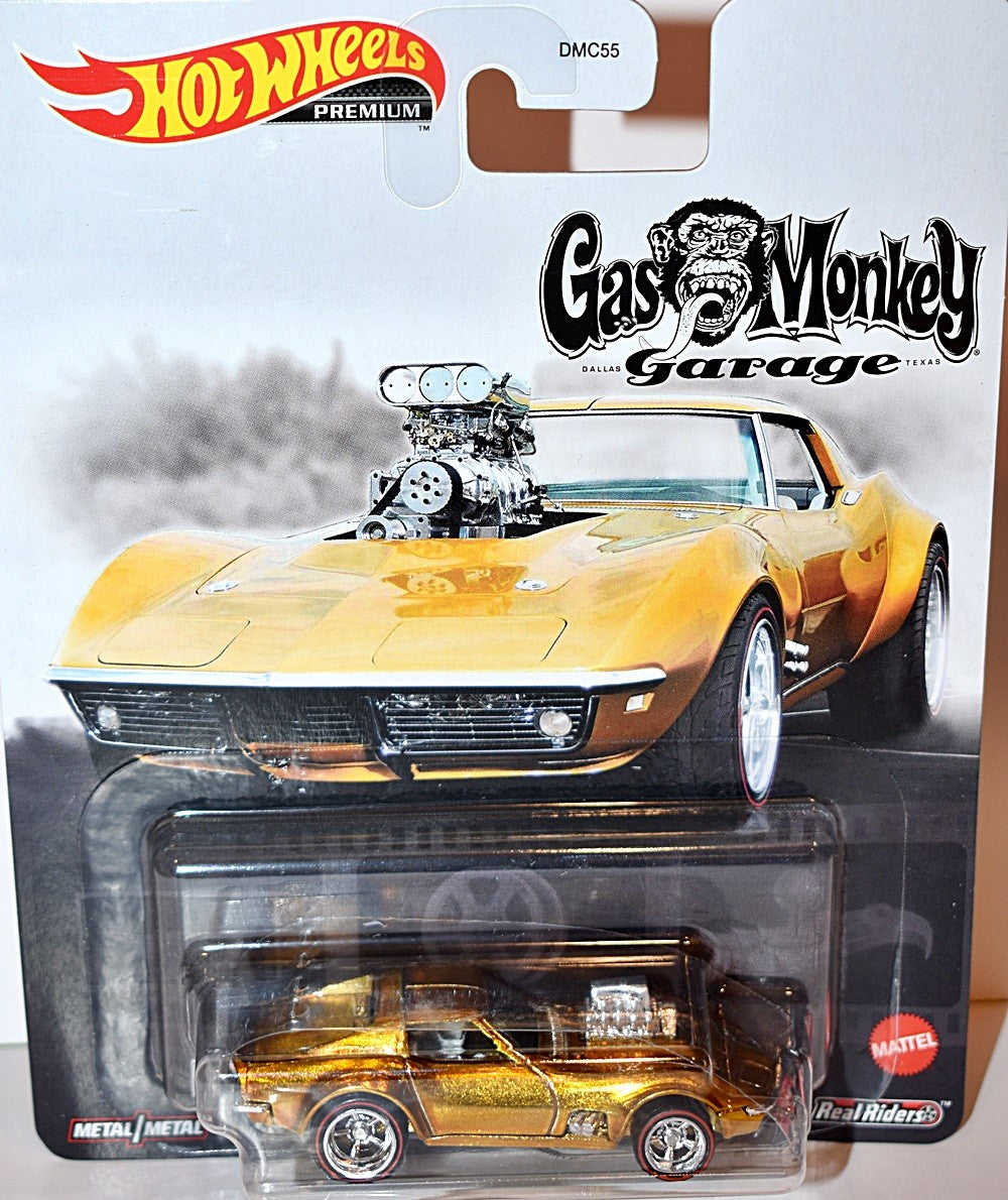 Hot Wheels Premium  - Gas Monkey Garage - 1968 Chevrolet C3 Corvette Coupe