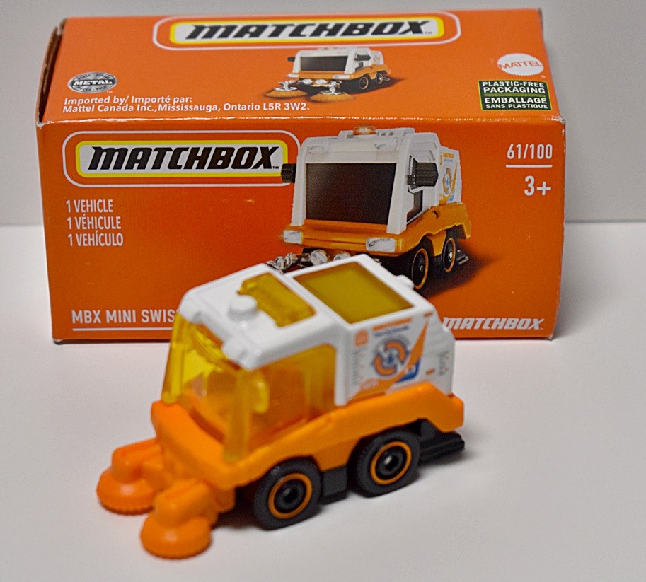 Matchbox Power Grabs - Mini Sweeper  Street Cleaner