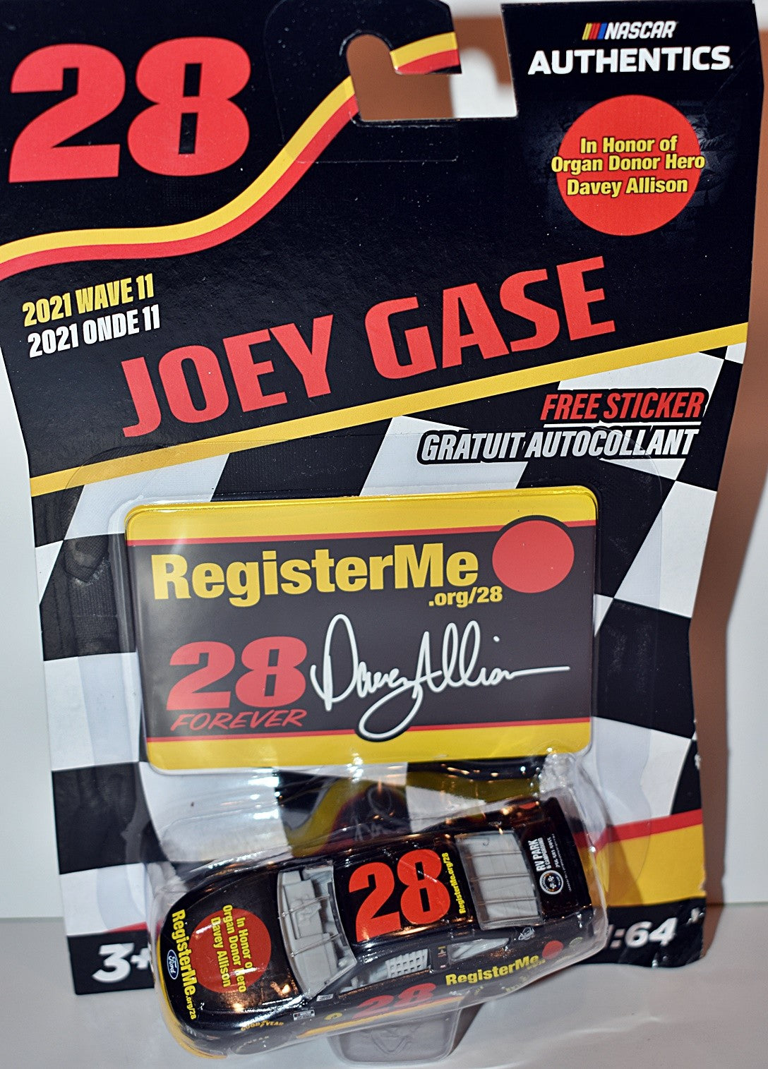 Lionel NASCAAR Authentics - Joey Gase Allison RegisterMe tribute car