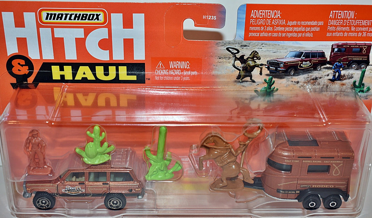 Matchbox Hitch & Haul - Jeep Grand Wagoneer Rodeo Set