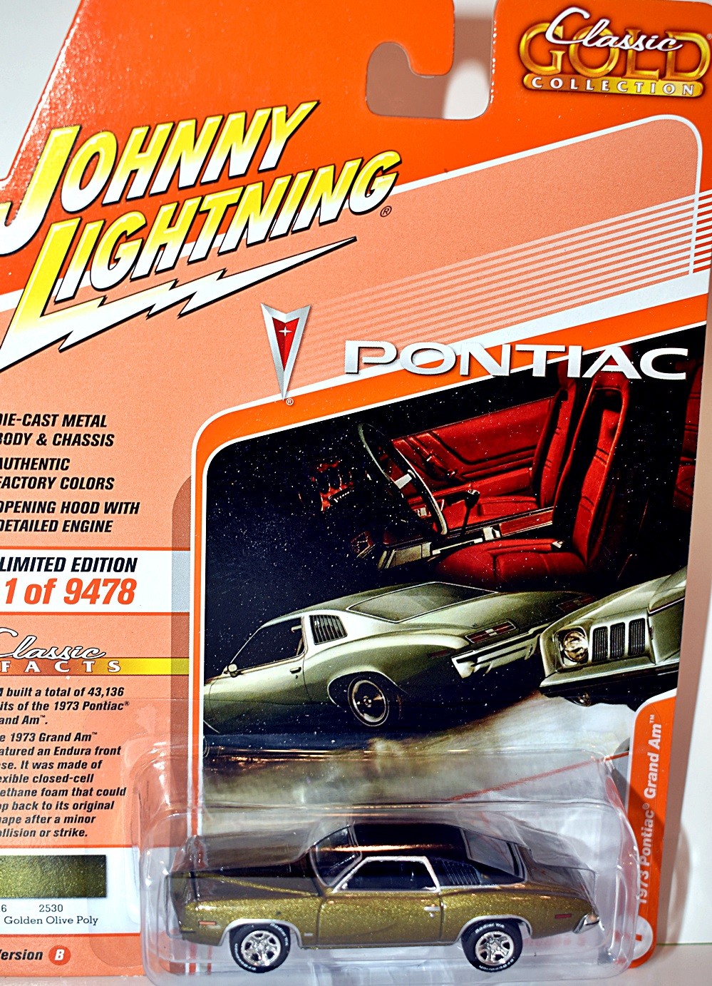 Johnny Lightning - Classic Gold - 1973 Pontiac Grand Am