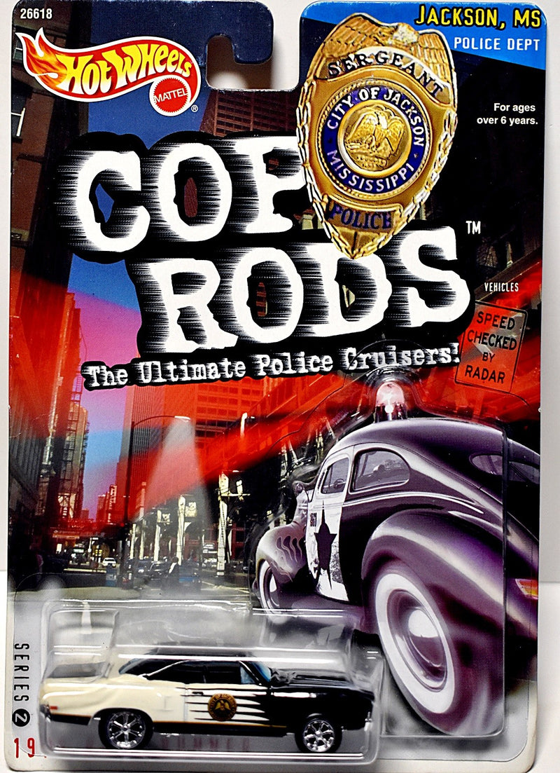 Hot Wheels Cop Rods - Jackson MS Police - 1970 Plymouth Roadrunner