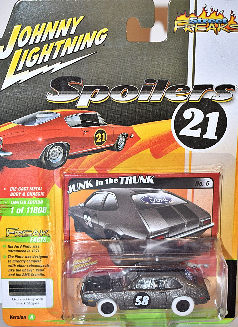 Johnny Lightning - White Lightning - Street Freaks - Spoilers -  1971 Ford Pinto