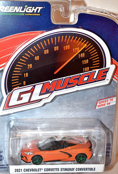Greenlight Green Machine -  GL Muscle - 2021 Chevrolet Corvette Stingray Convertible
