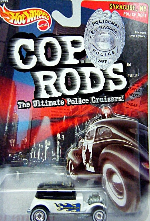Hot Wheels Cop Rods Syracuse NY Police 32 Ford Vicky
