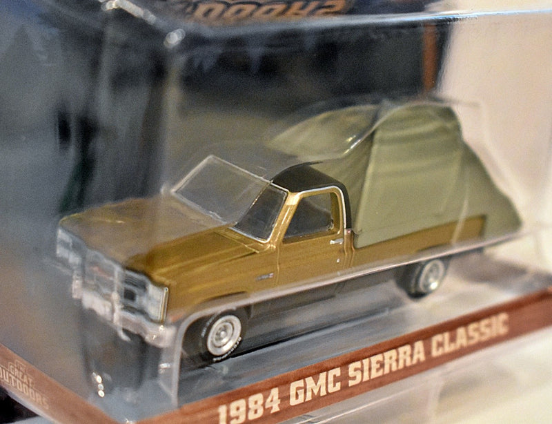 Greenlight - The Great Outdoors - 1984 GMC Sierra Classic with Camper