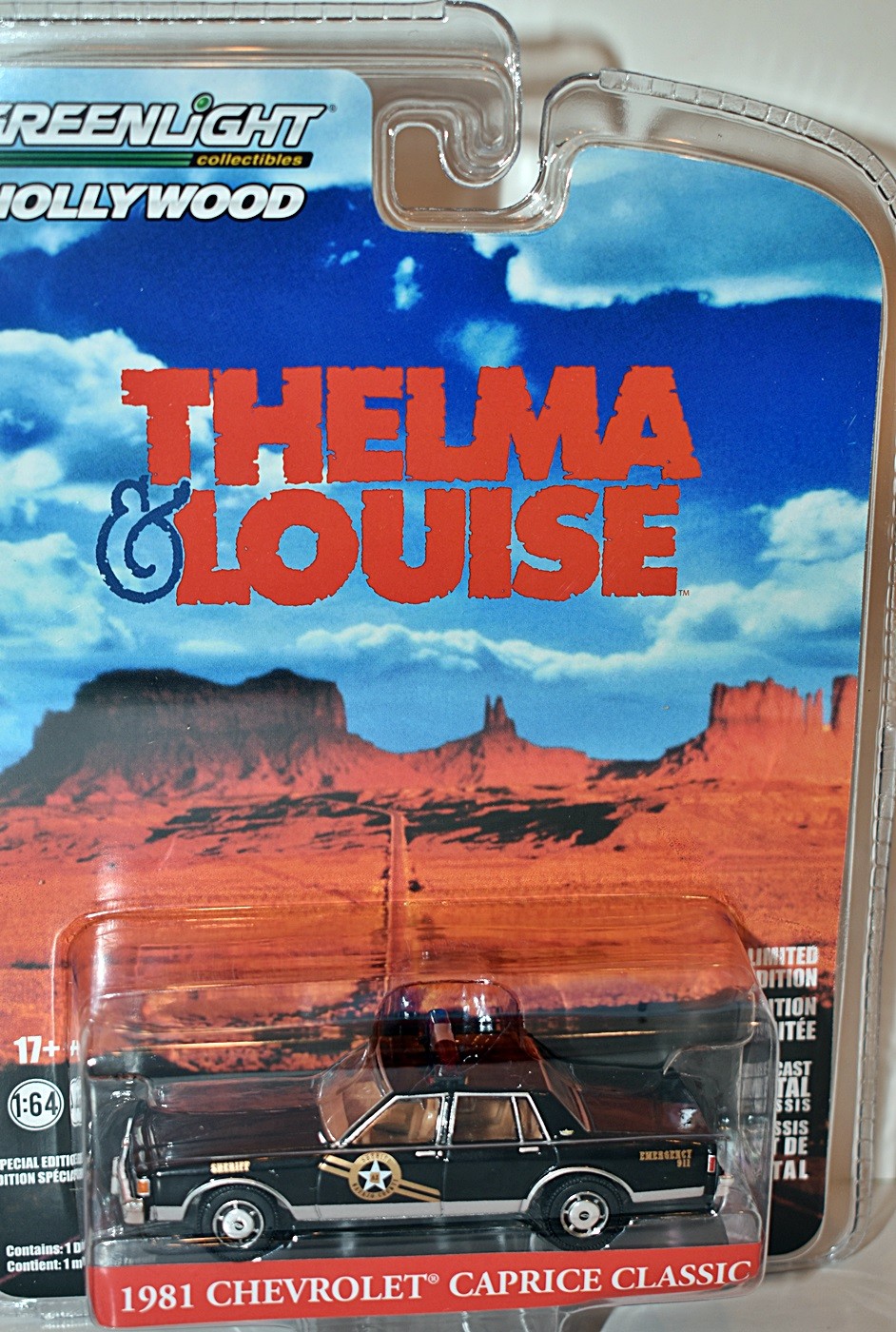 Greenlight Hollywood - Thelma & Louise - 1981 Navajo County Sheriff Chevrolet Caprice Police Car