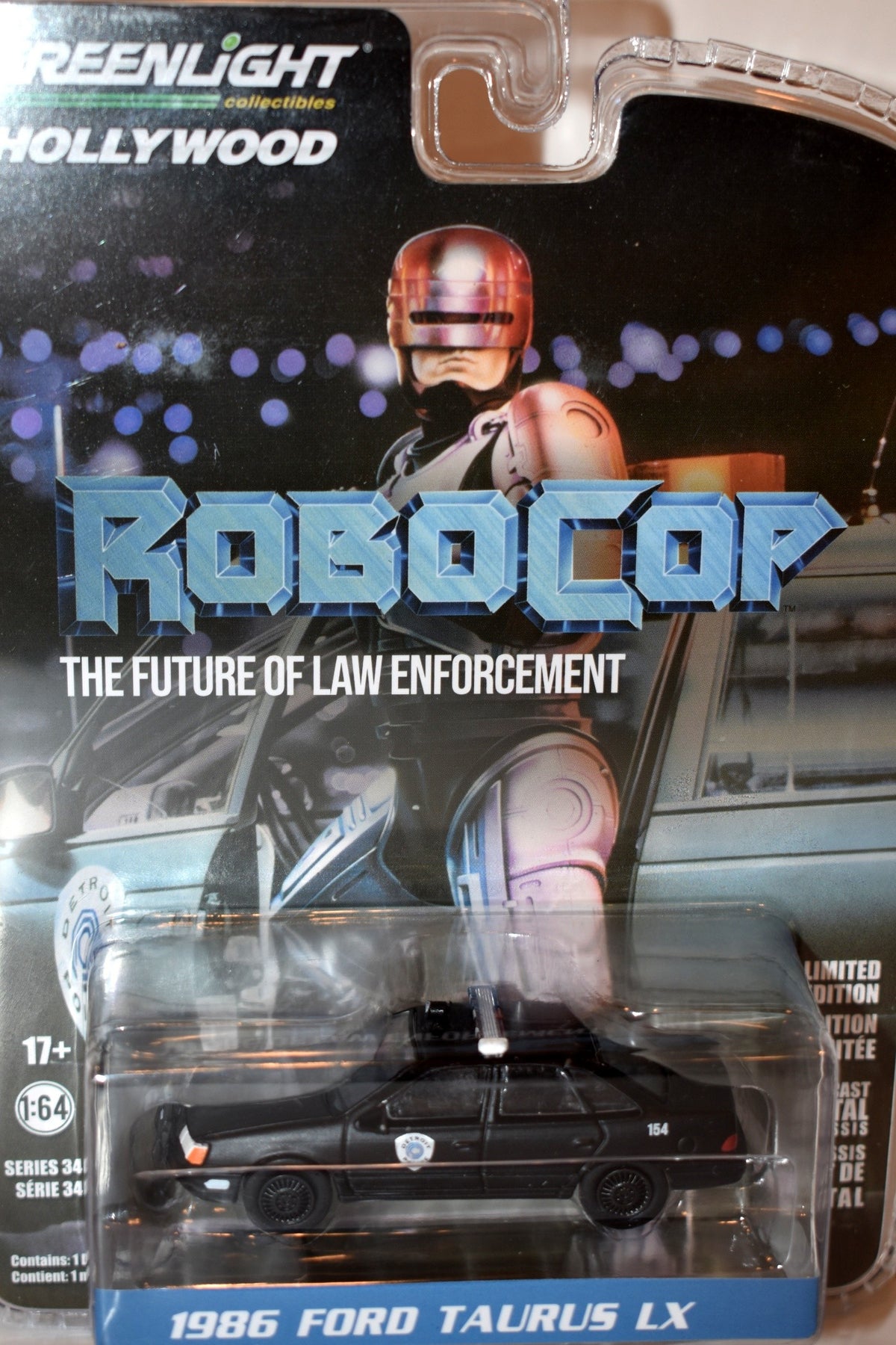 Greenlight Hollywood - RoboCop - Detroit Police 1986 Ford Taurus Police Patrol Car