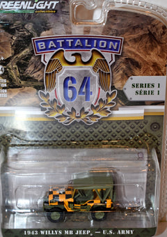 Greenlight - Battalion 64 - 1943 Willys MB US Army Jeep