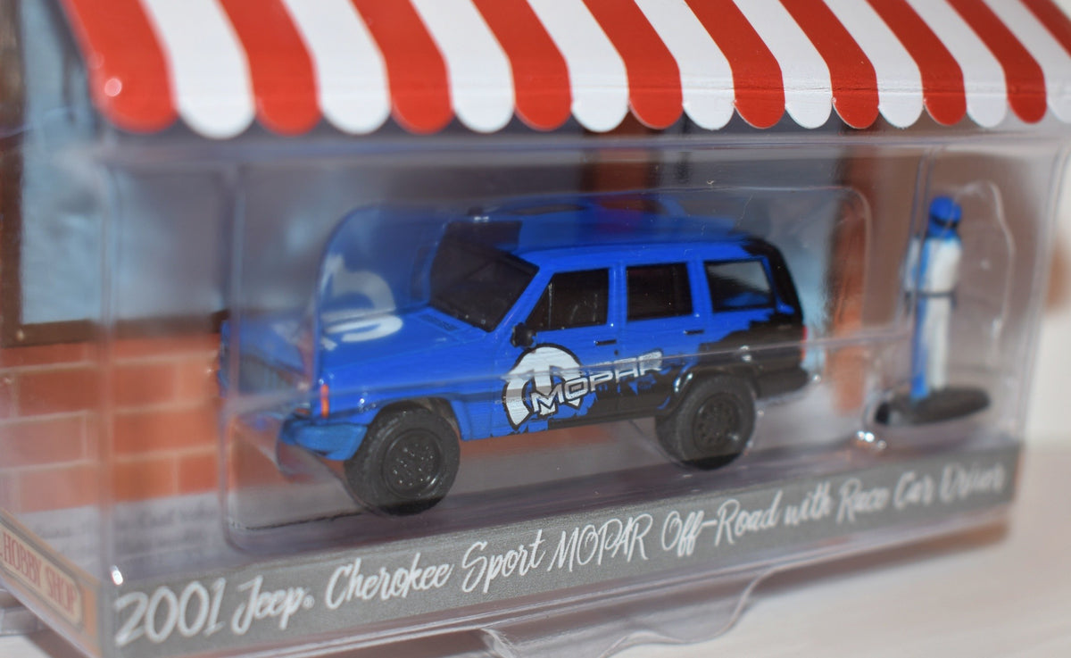 Greenlight Hobby Shop - 2001 Jeep Cherokee Sport - MOPAR Sponsorship with Race Driver