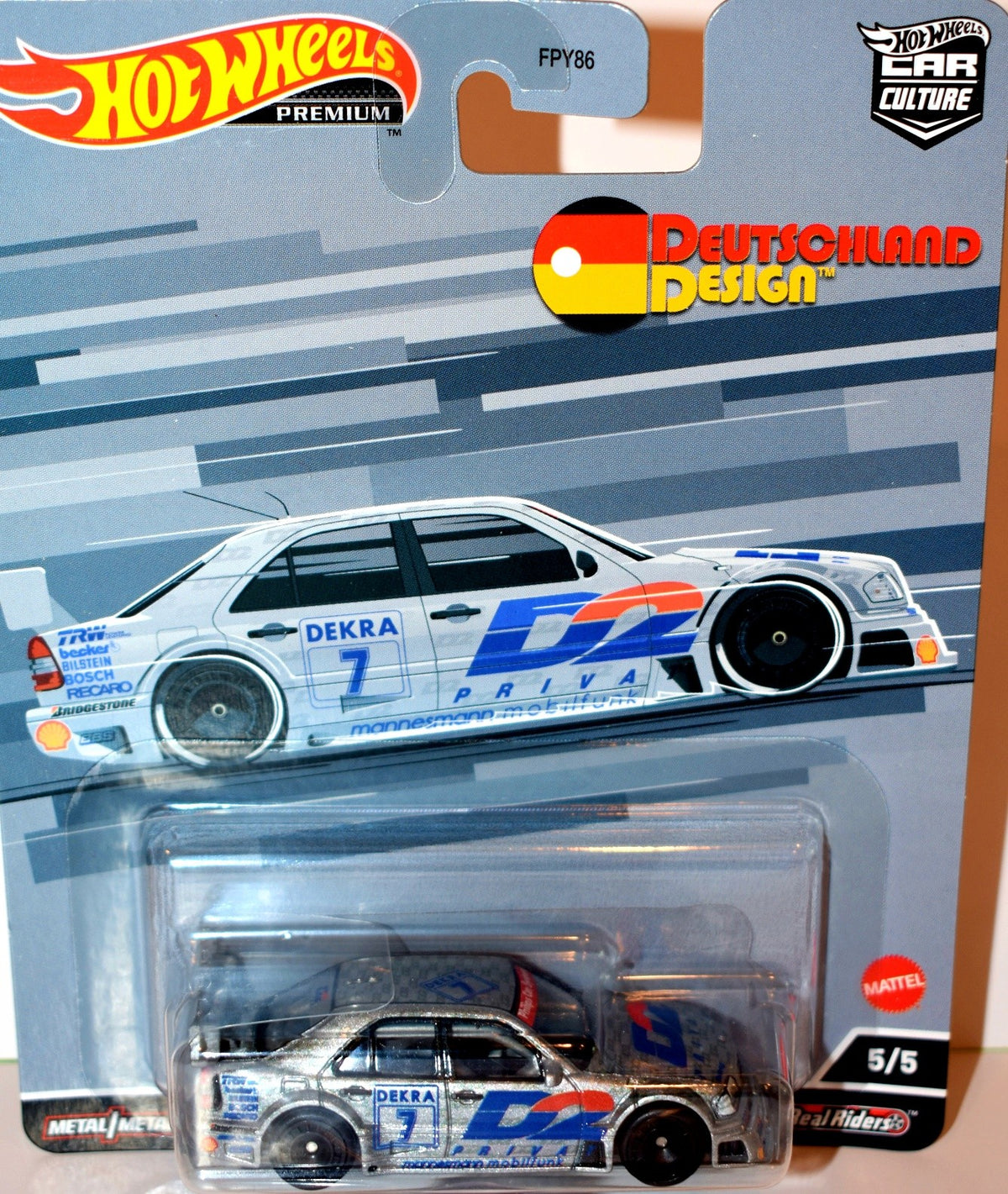 Hot Wheels Premium - Deutschland Design - 1974 AMG Mercedes C-Class DTM Touring