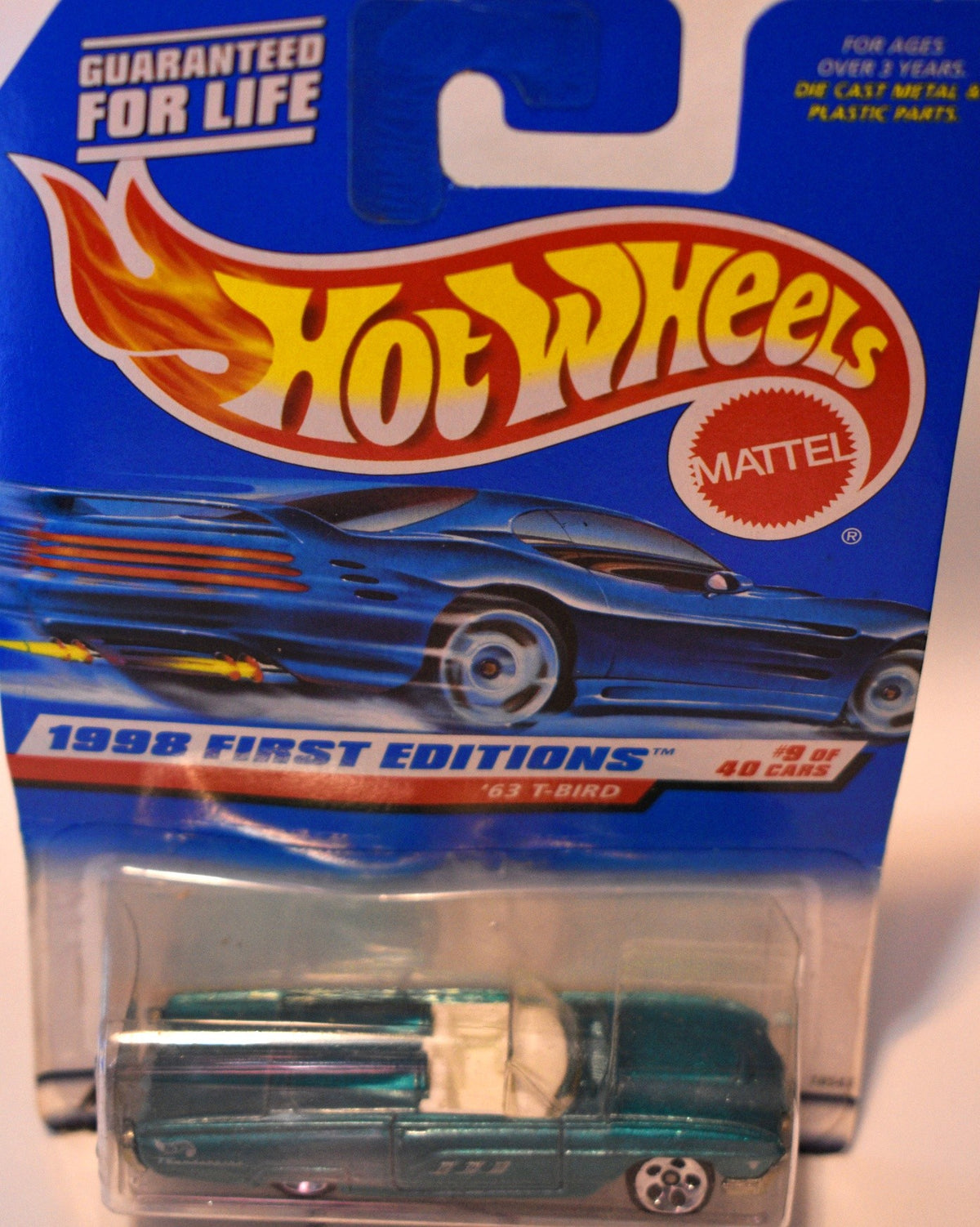 Hot Wheels - 1998 First Editions - 1963  Ford Thunderbird Convertible