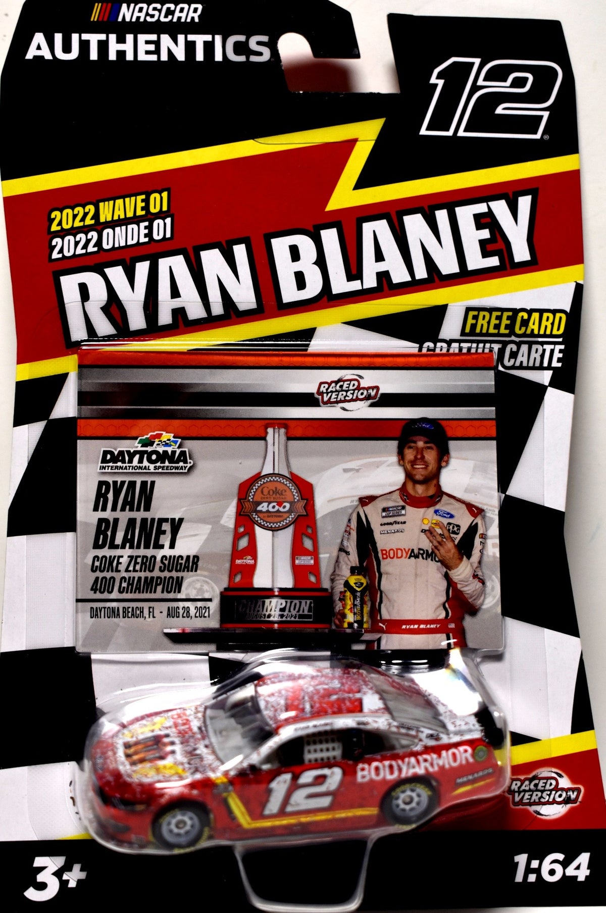 NASCAR Authentics - Ryan Blaney BodyArmor  Ford Mustang