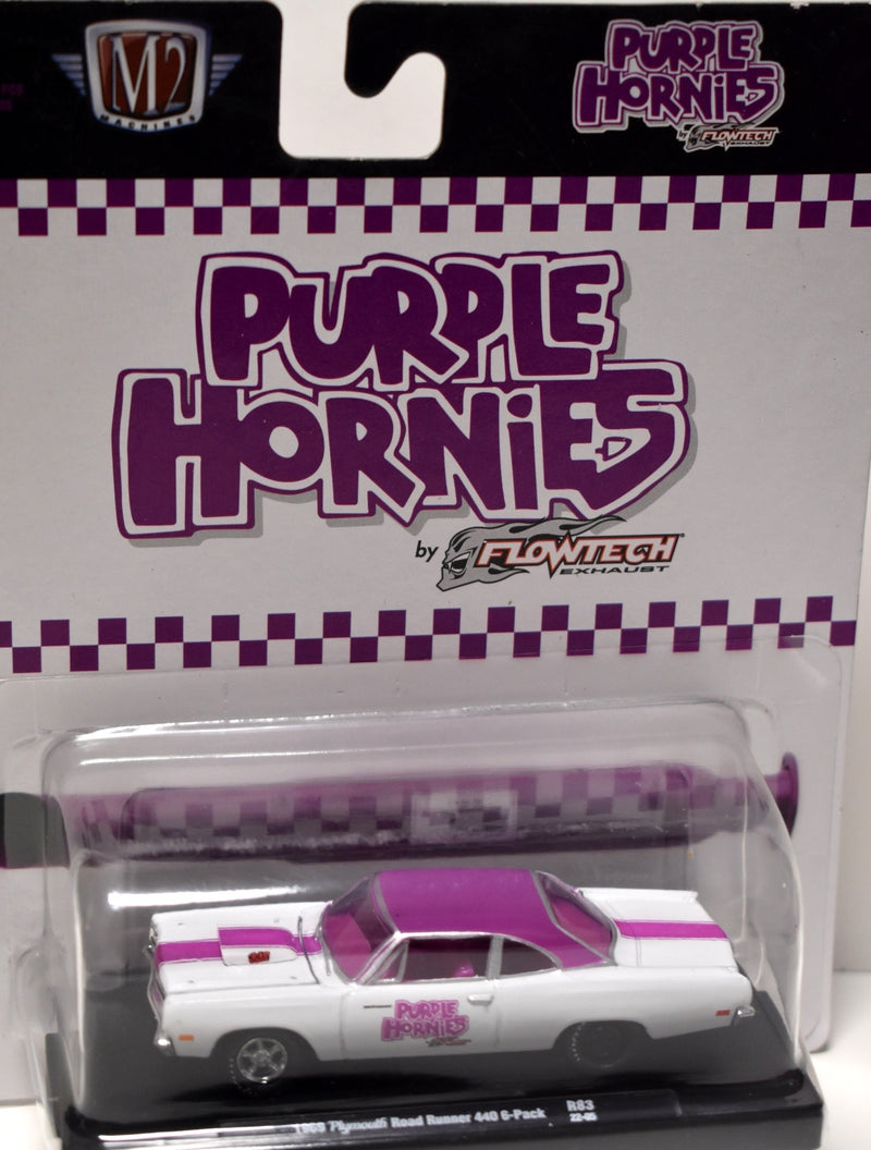 M2 Machines Drivers  Purple Hornies 1969 Plymouth Road Runner