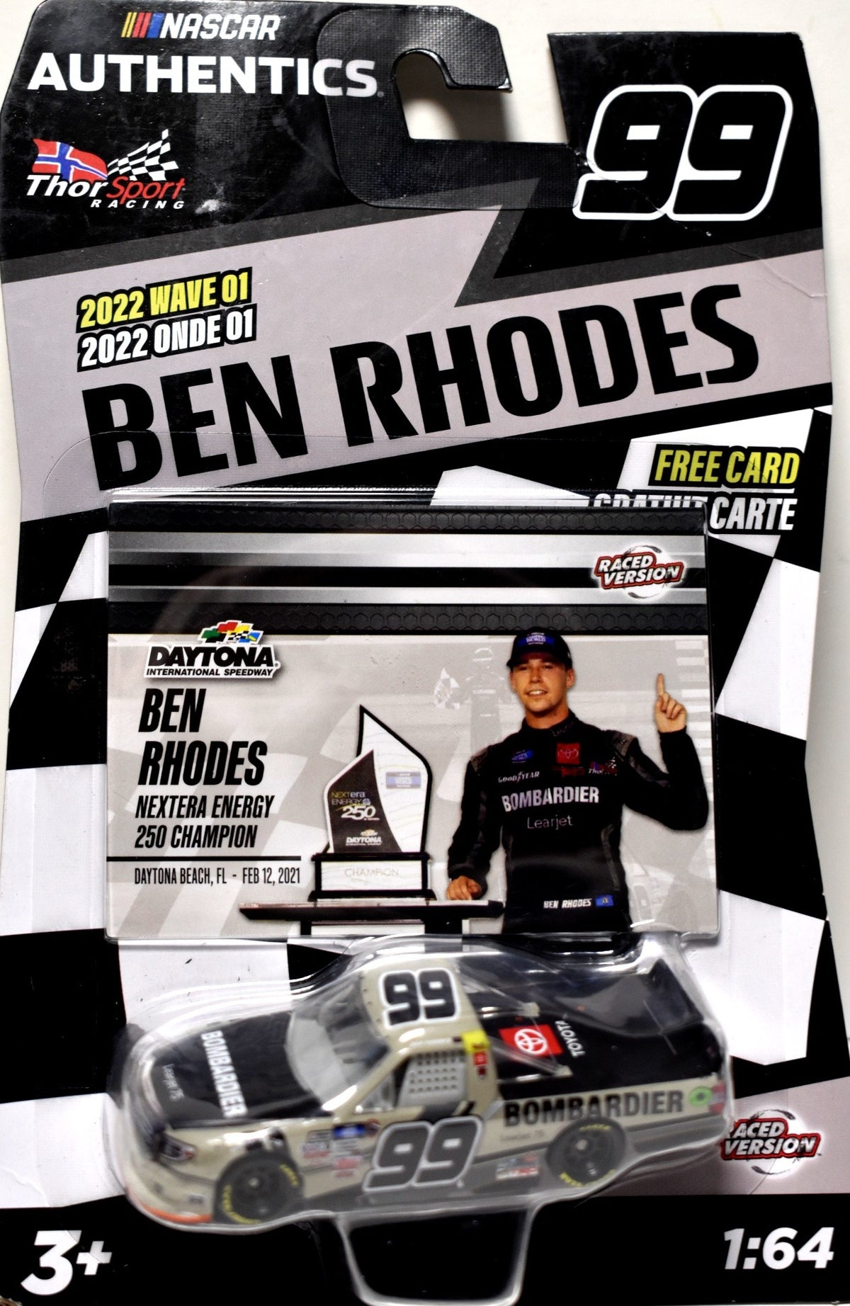 Lionel NASCAR Authentics - Ben Rhodes Bombardier Lear Jet 75  F-150 Race Truck