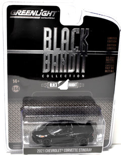 Greenlight Black Bandit Chevrolet Corvette C8 Stingray Convertible