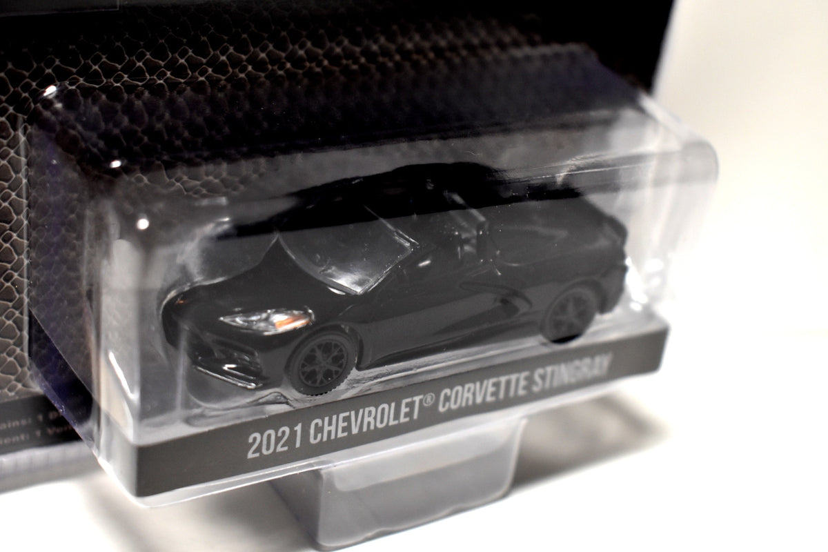 Greenlight Black Bandit Chevrolet Corvette C8 Stingray Convertible